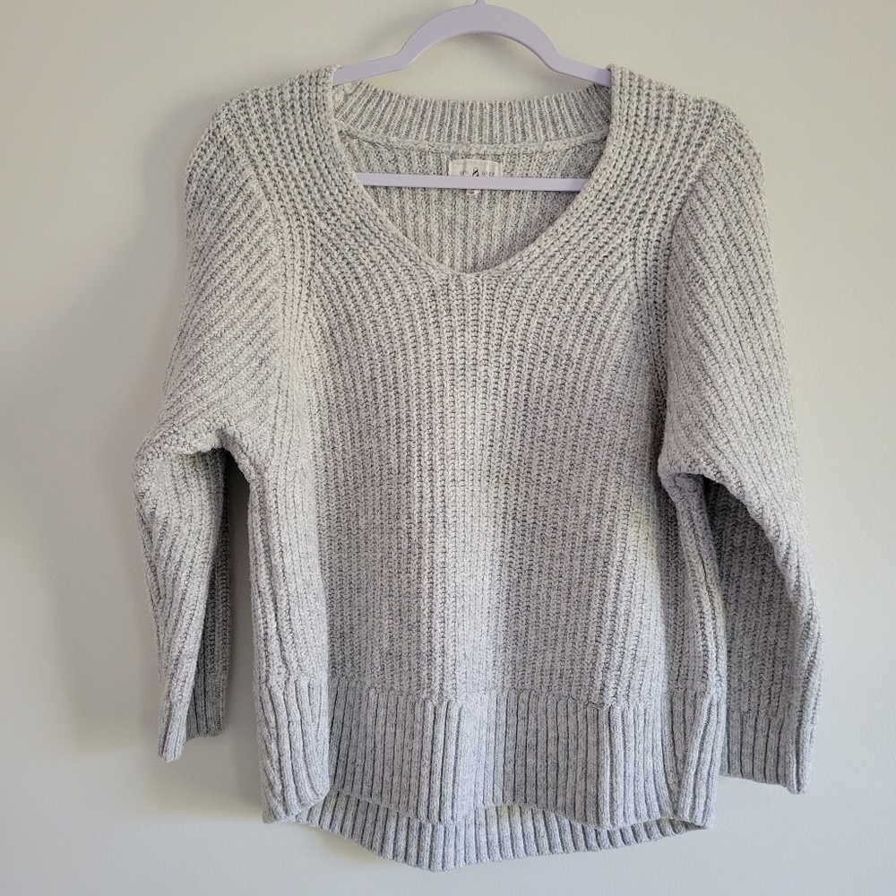 Lou & Grey V Neck Cozy Sweater Knit‎ Top M